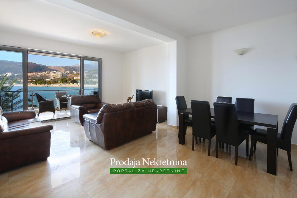 First line apartment for sale in Budva