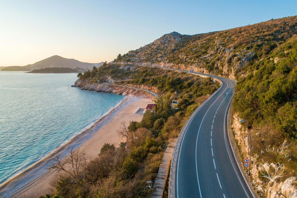 Kamenovo beach in Montenegro