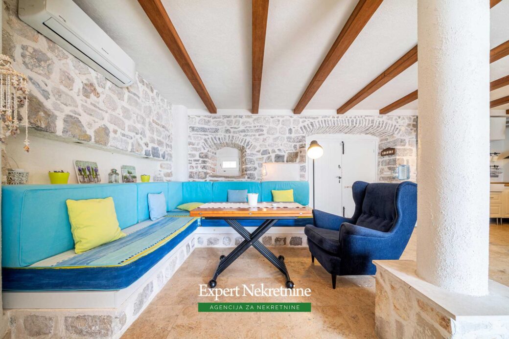 Waterfront stone house for sale in Perast