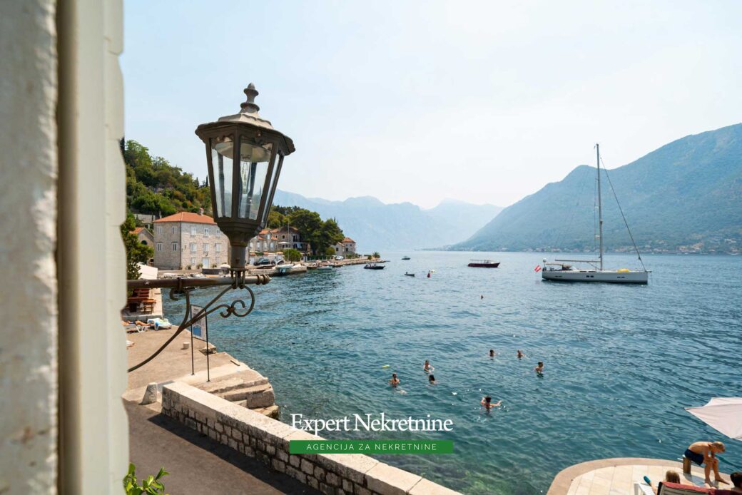 Waterfront stone house for sale in Perast